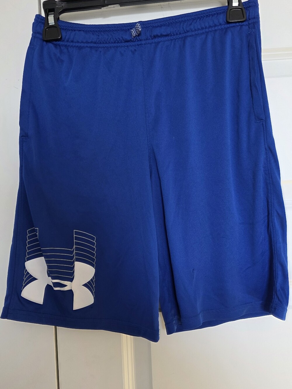 Under Armour Blue Shorts with White Logo
